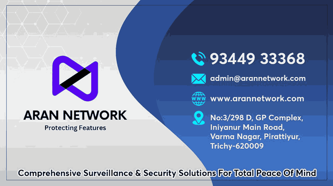 Aran Network burglar alarm system dealers in trichy